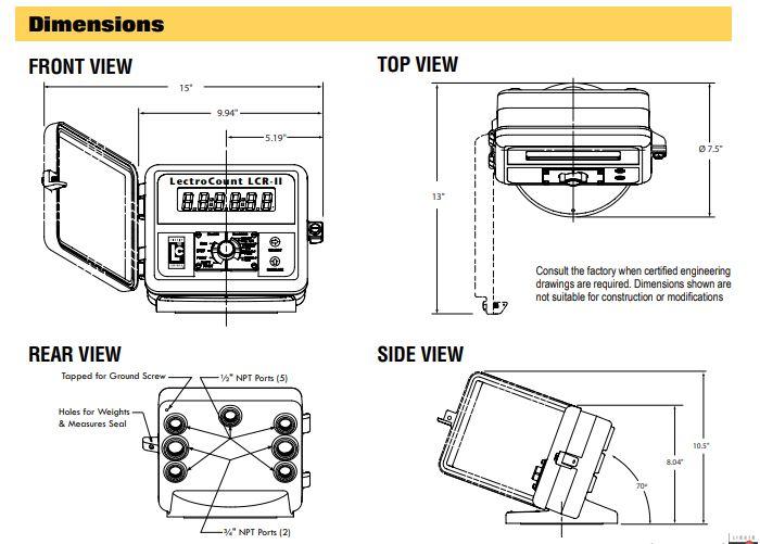 fungsi dari Liquid Controls Electronic Register LCR II